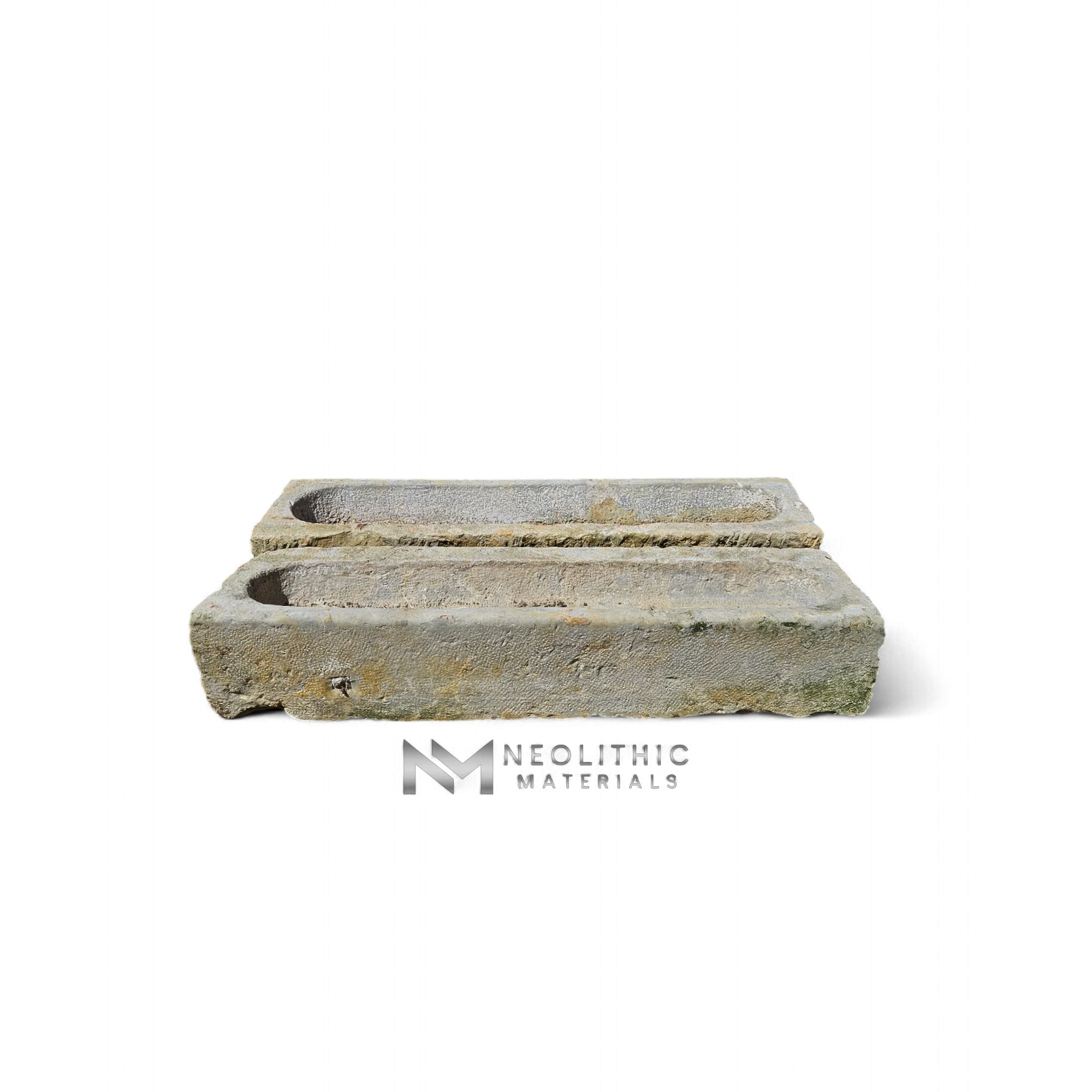 French Antique 19th Century Limestone Trough